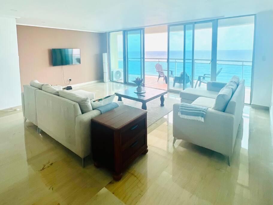 Beach Front Penthouse In Exclusive Tower Santo Domingo Exteriér fotografie
